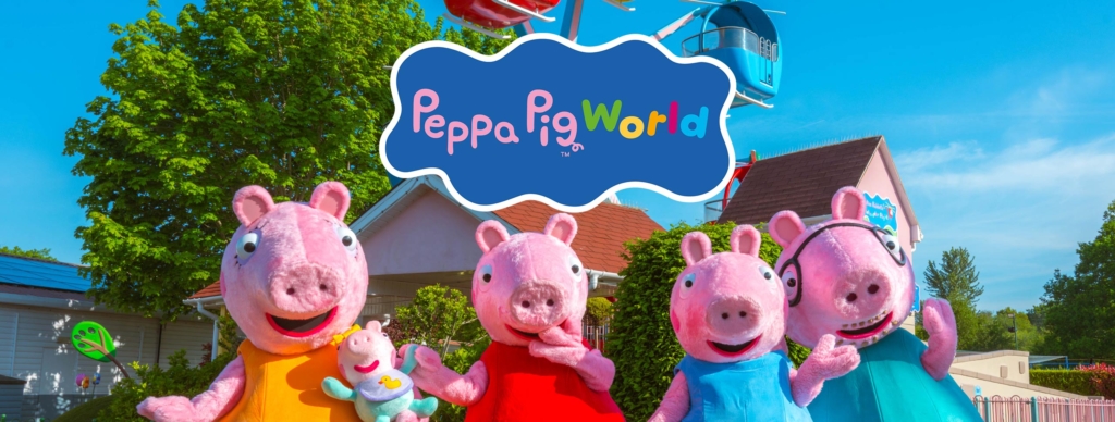 Peppa Pig characters in Peppa Pig World 