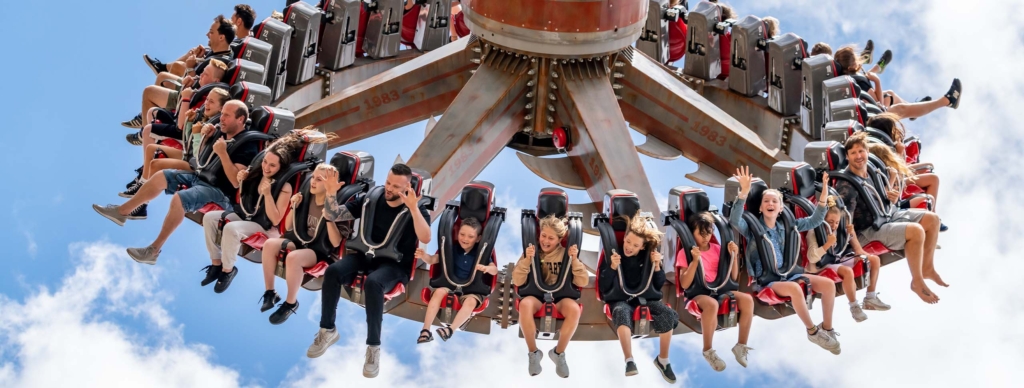 Cyclonator ride in Tornado Springs at Paultons Park