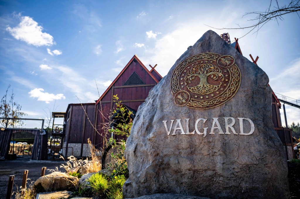 Valgard entrance sign at Paultons Park
