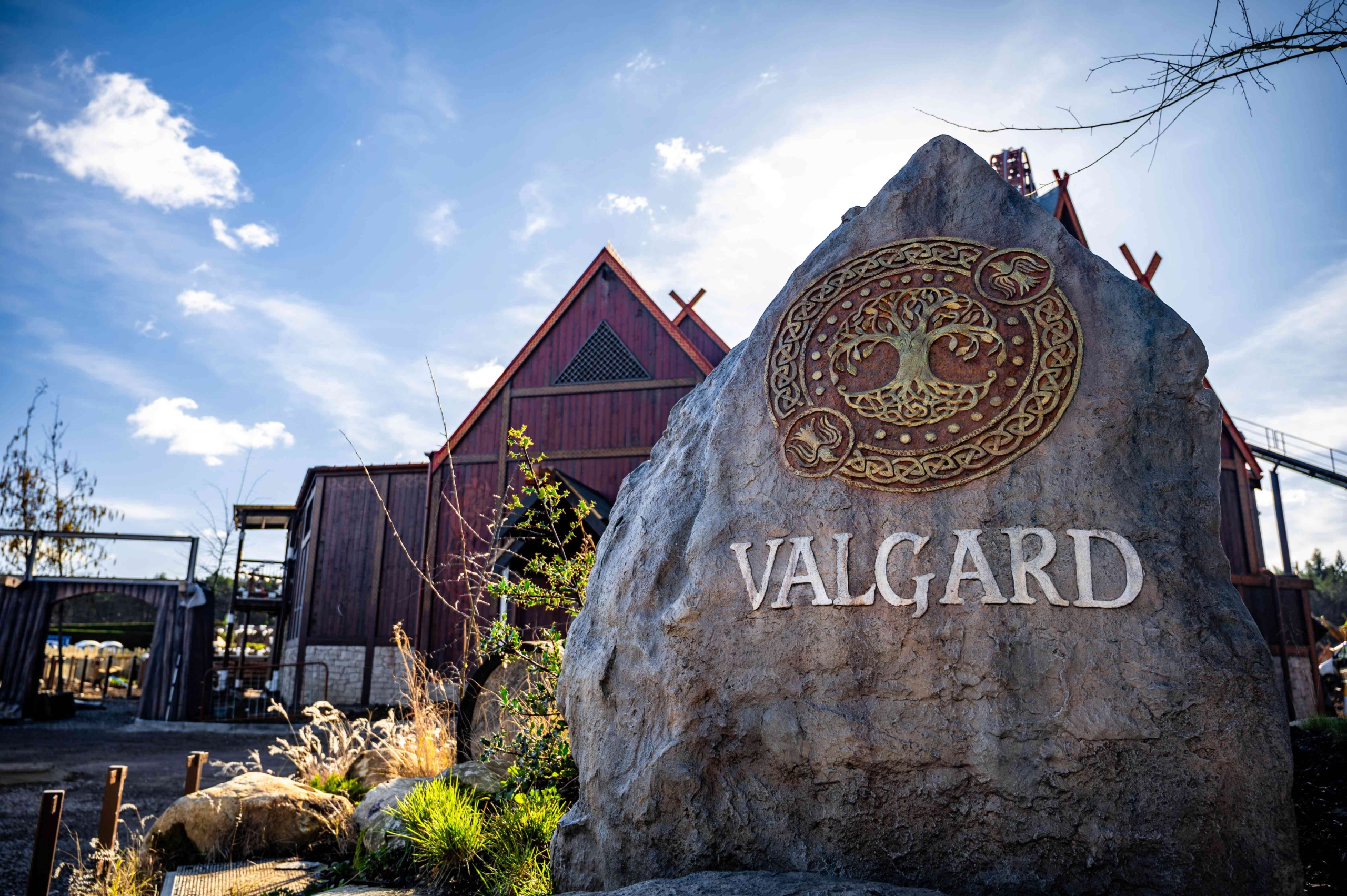 Valgard entrance sign at Paultons Park